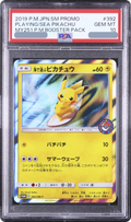 2019 Pikachu playing in the sea: PROMO [SM-P 392] JP PSA 10