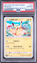 2017 Pikachu C [SM4A 015/050] JP PSA 10