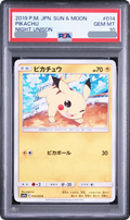 2019 Pikachu C [SM9A 014/055] JP PSA 10