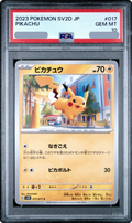 2023 Pikachu C [SV2D 017/071] JP PSA 10