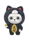 Black Turbo Granny Lucky Cat Plush Pendant (15 cm) — SUNRISEPOP