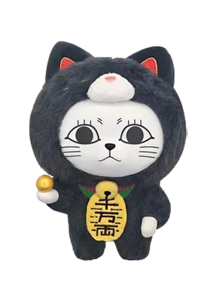 Black Turbo Granny Lucky Cat Plush Pendant (15 cm) — SUNRISEPOP