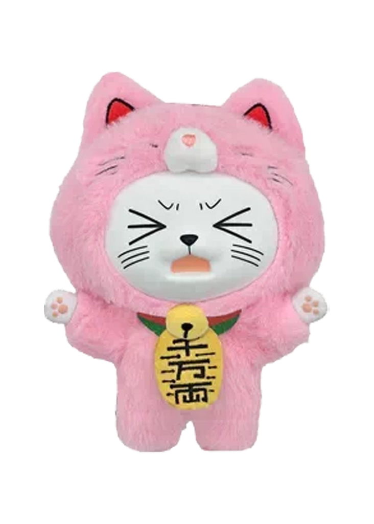 Pink Turbo Granny Lucky Cat Plush Pendant (15 cm) — SUNRISEPOP
