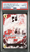 2025 Gum-Gum Fire-Fist Pistol Red Hawk R-P [OP11-114] JP PSA 10