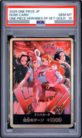 2025 DON!! Card: Robin & Uta & Nami & Hancock Super Parallel JP PSA 10