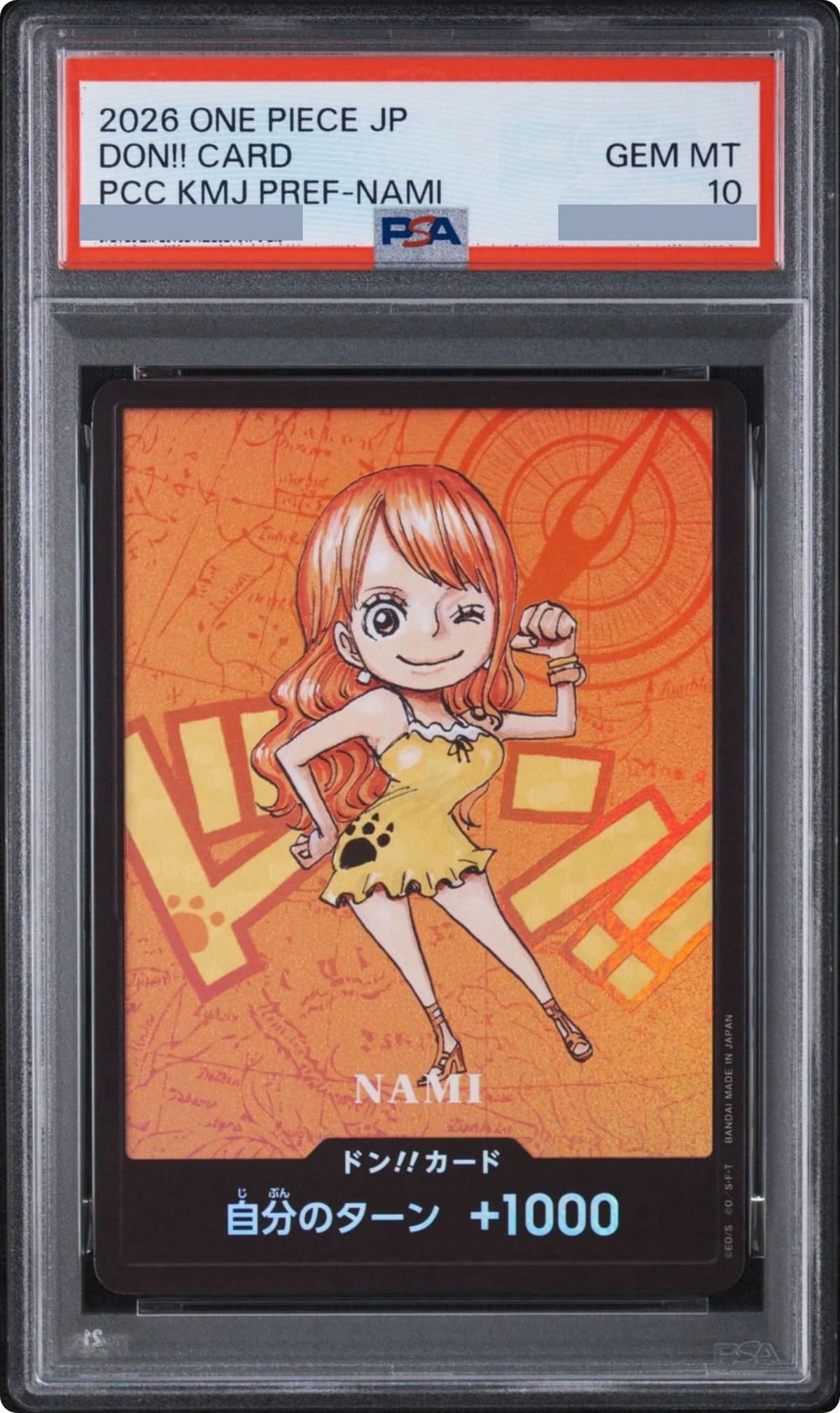 2026 DON!! Card: Nami (Kumamoto Special) JP PSA 10