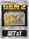 30th CELEBRATION Card Set [Chikorita, Cyndaquil, Totodile] JP x1 PSA 10